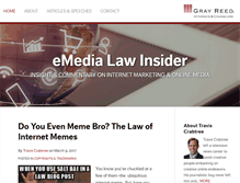 Tablet Screenshot of emedialaw.com